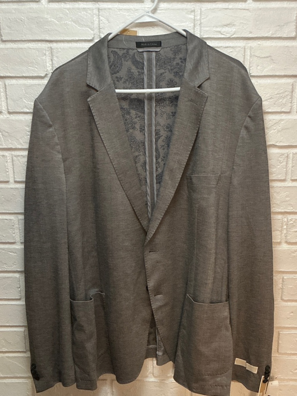 Michael Kors Orange and Black Blazer-Style Sport Coat